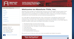 Desktop Screenshot of absolutetitleinc.com